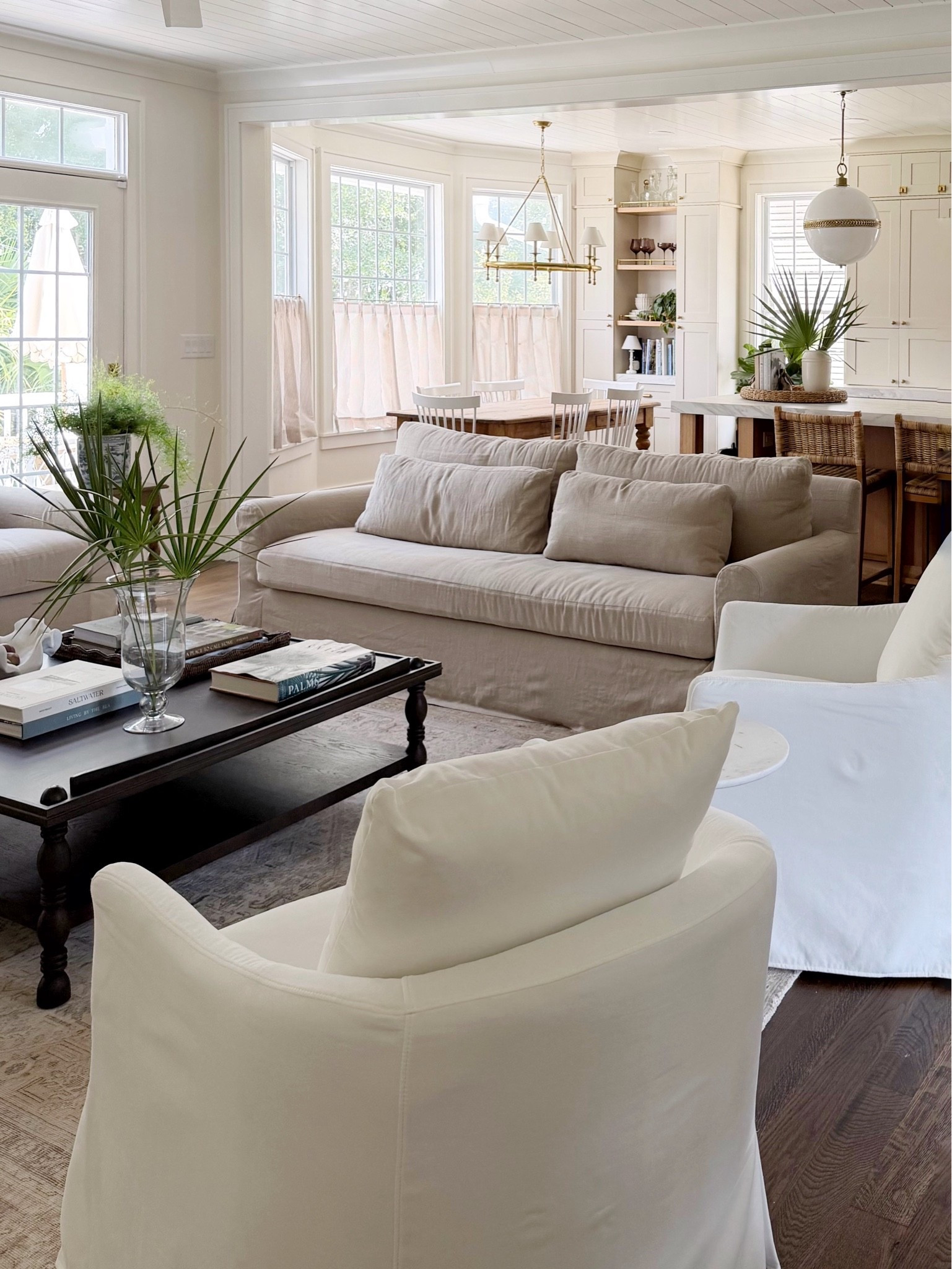 Our living room chairs are so comfortable and easy to clean! Slipcovered white chair.

#LTKHome