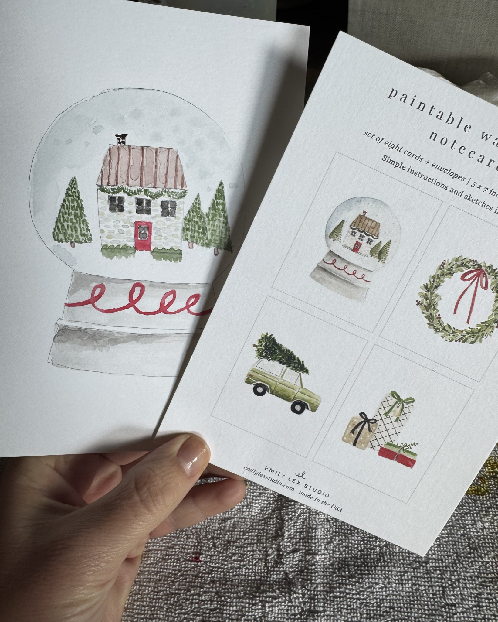 Paintable holiday cards are a nice way to make a gift card more personalized and “homemade”!  Linking the card sets! Each set has 2 of each design, so a total of 8 cards. 
#holidaycards
#giftcardideas
#holidaycrafts
#homemadegiftideas
#christmascards

#LTKGiftGuide #LTKHoliday #LTKSeasonal