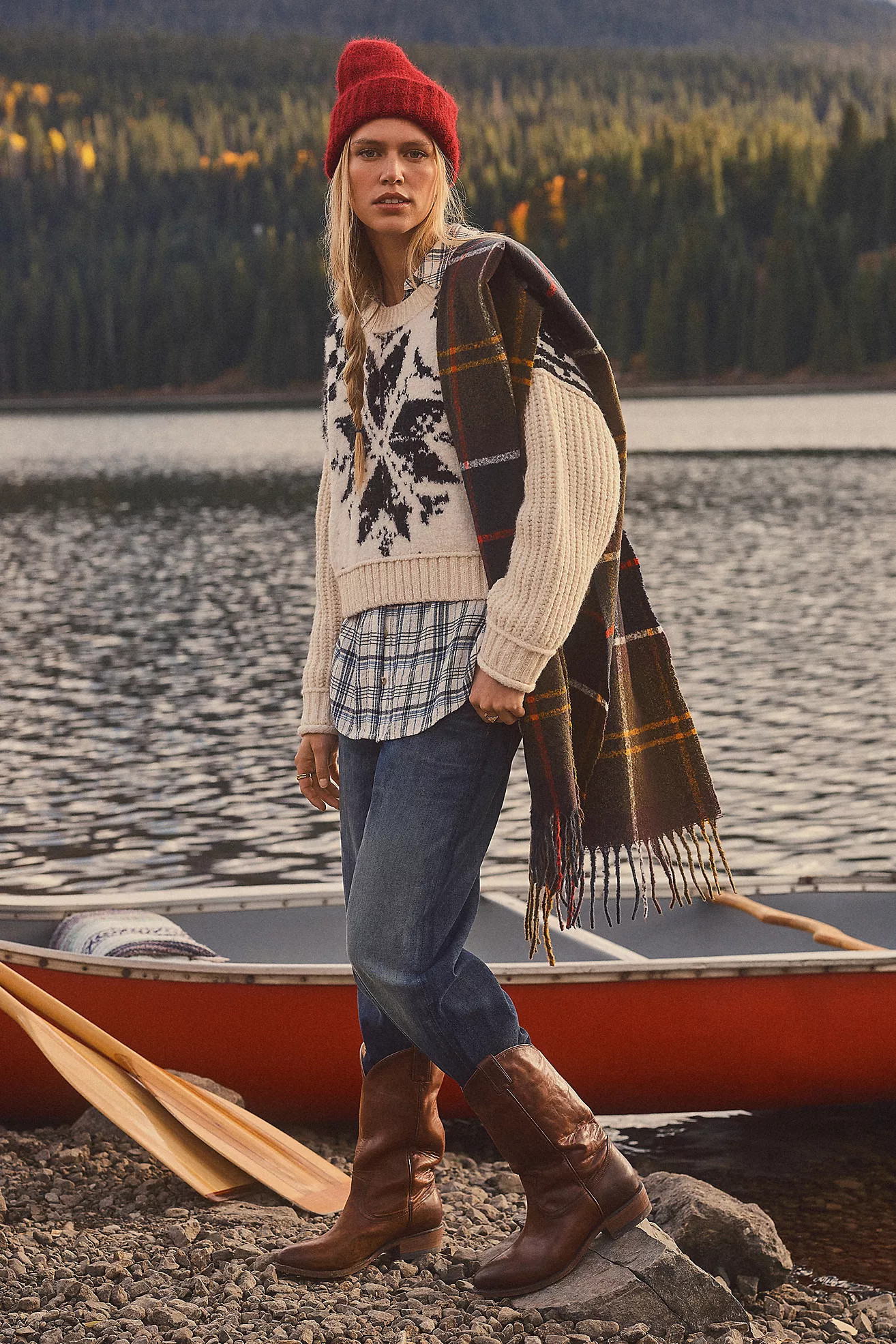 Pilcro Crew-Neck Nordic Sweater | Anthropologie (US)