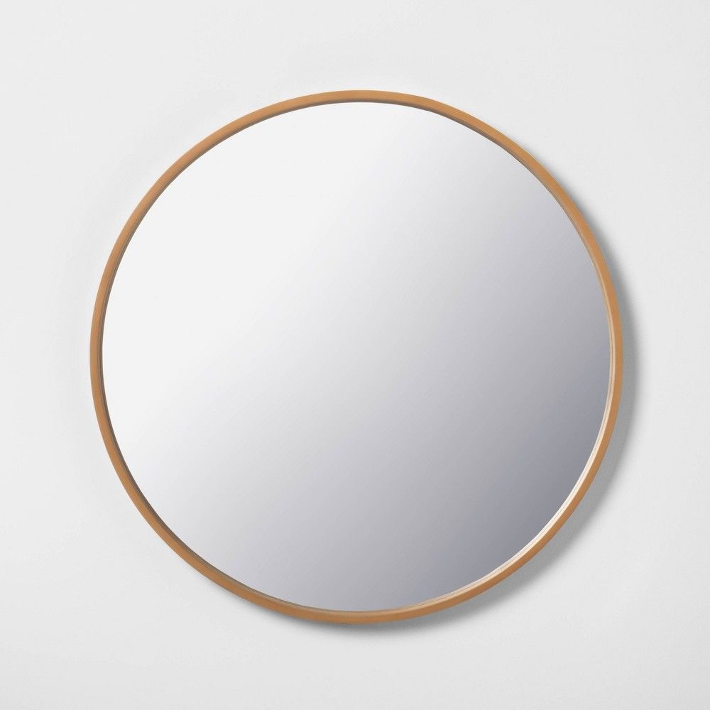 30"" Round Framed Mirror Natural - Hearth & Hand with Magnolia | Target