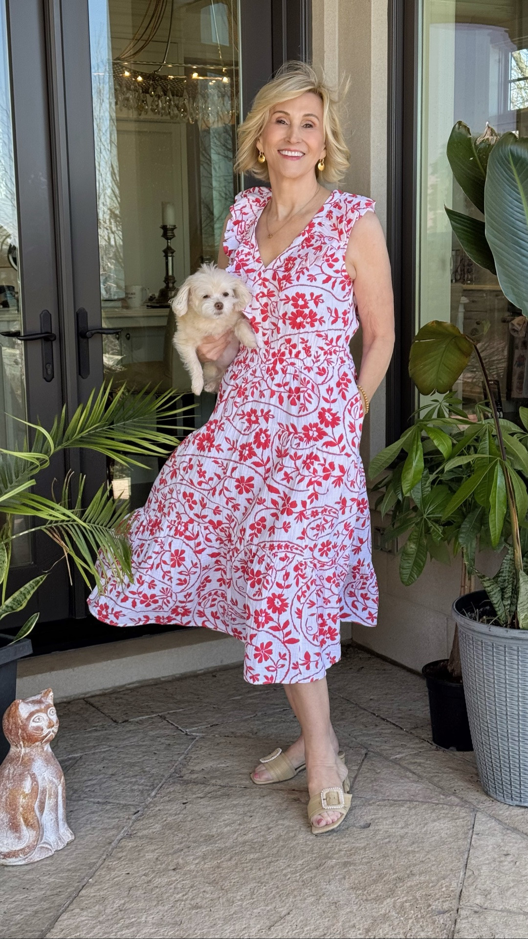 A little red dress moment that just feels right ❤️🌸

This floral tiered dress from Nordstrom with the ruffle details is one of those pieces that does all the work for you—flowy, feminine, and just the right amount of drama without being too much. It’s easy to wear, but still feels special the moment it’s on.

Perfect for days when you want to feel a bit dressed up, even if the plans are simple ✨

#LTKootd #LTKSeasonal #LTKOver40