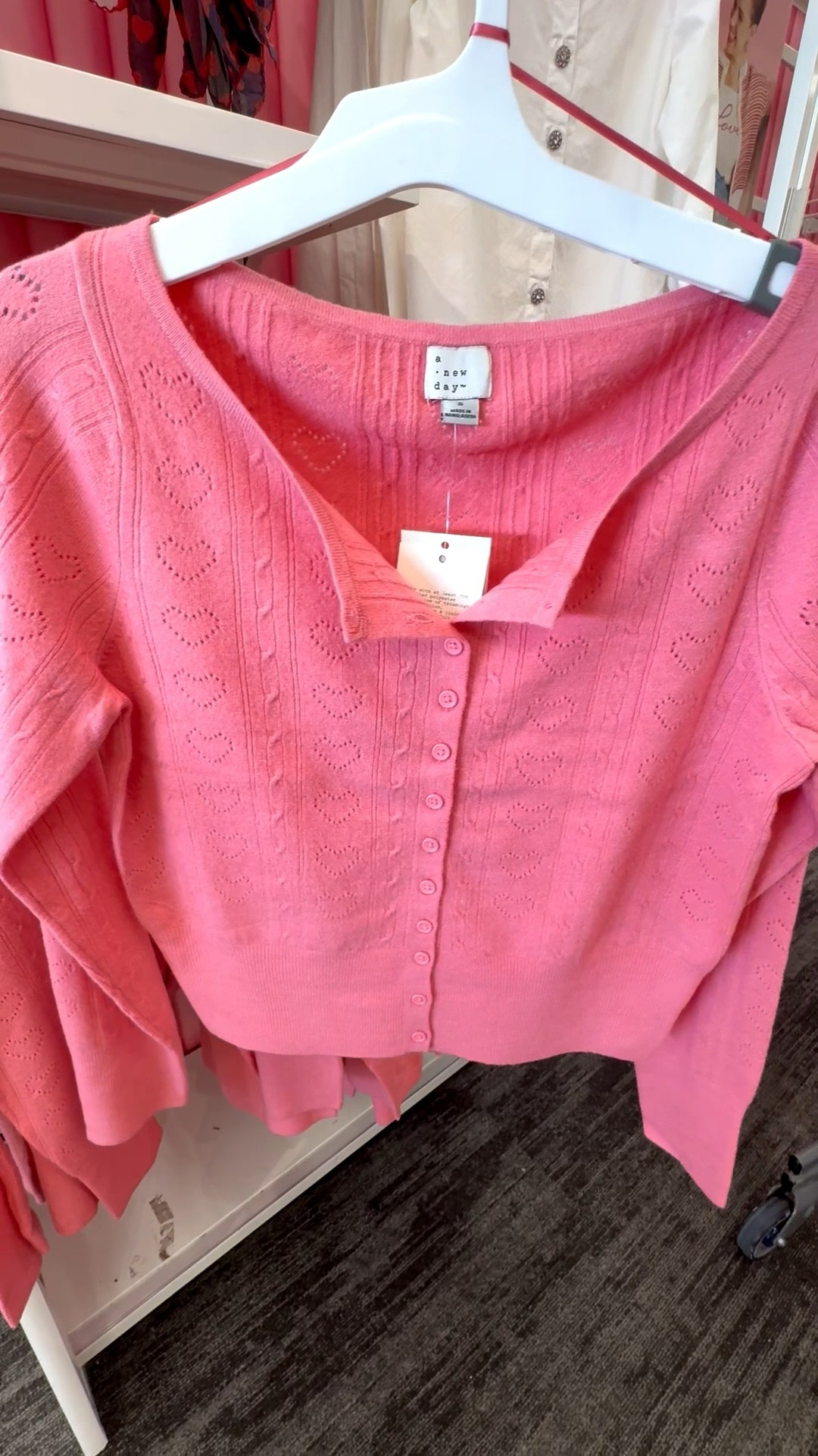 Target Heart Pointelle Cardigan | Pink Cardigan | Valentines Day Outfit

#LTKValentine #LTKSeasonal