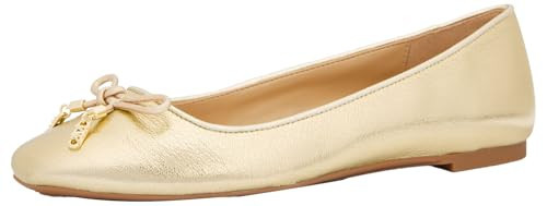 Michael Kors Women's Nori Flex Flat, Pale Gold, 11 | Amazon (US)
