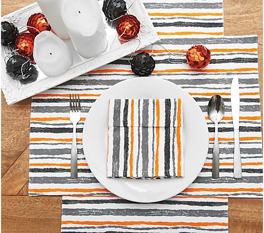 14" x 72" Spooky Stripe Runner by Valerie - QVC.com | QVC
