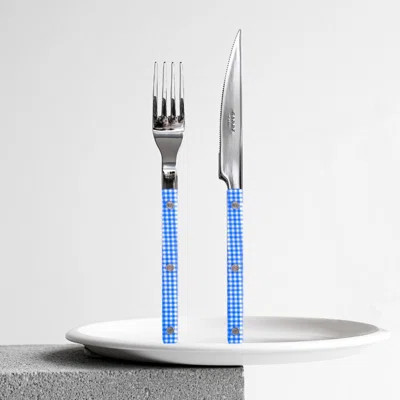 Sabre Paris Bistrot Gingham Stainless Steel Flatware Set | Wayfair North America