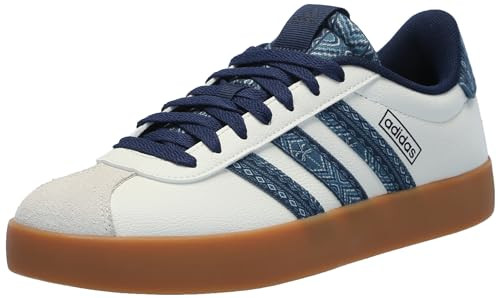 adidas Women's Vl Court 3.0 Sneaker, Off White/Night Indigo/Gum, 10.5 | Amazon (US)