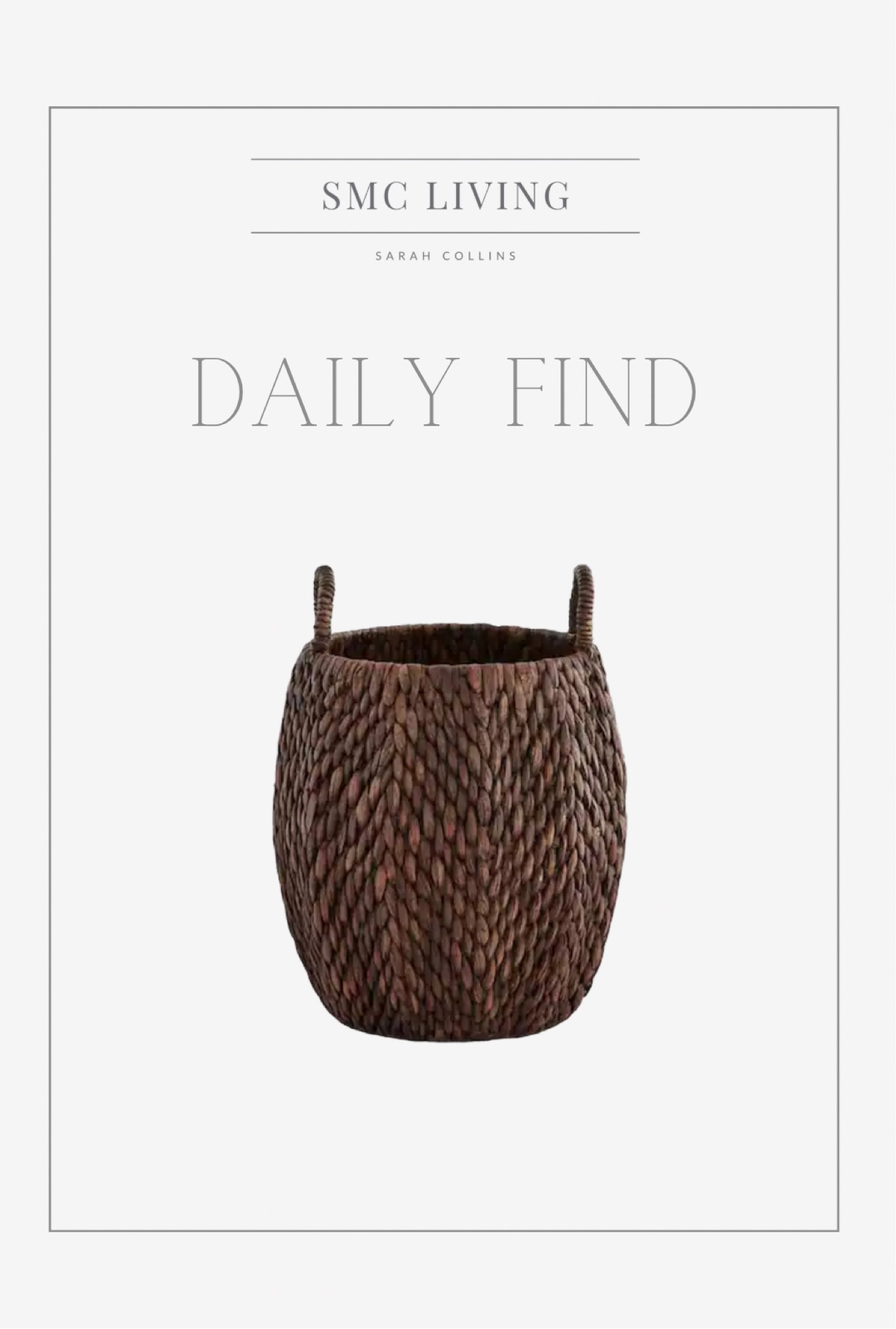 Daily find 🤩

Brown basket
Large basket
Floor basket
Woven basket
Storage basket
Decorative basket 

#LTKhome #LTKfindsunder100 #LTKsalealert