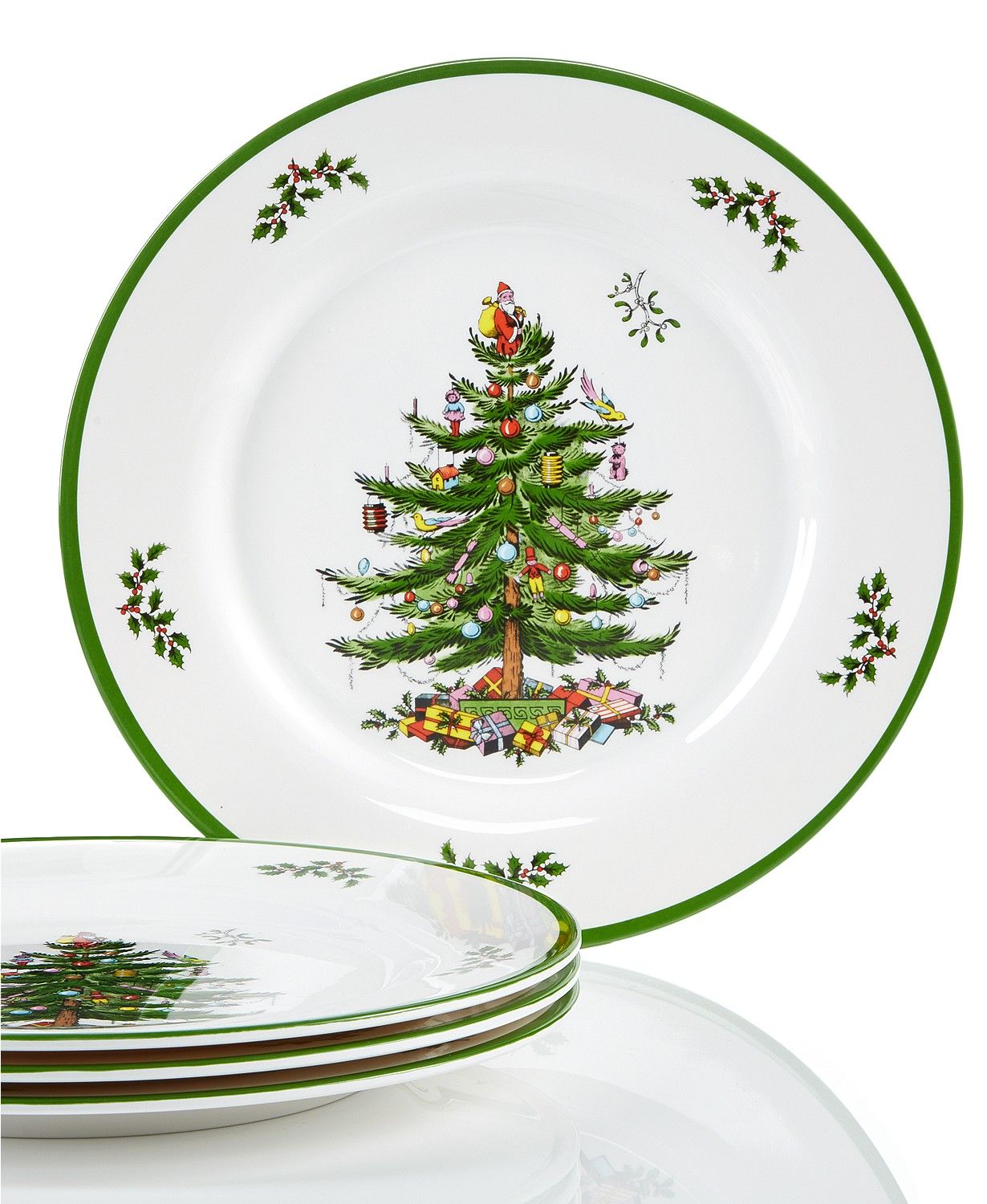 Spode Christmas Tree Melamine Dinner Plate, Set of 4 & Reviews - Fine China - Macy's | Macys (US)