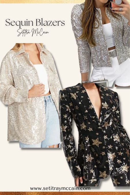 Sequin blazers // Holiday party // sequin outfit // NYE // Christmas Party // party dress // Christmas dinner // Holiday outfit // New Year’s Eve // women’s blazer 

#LTKFind #LTKHoliday #LTKSeasonal