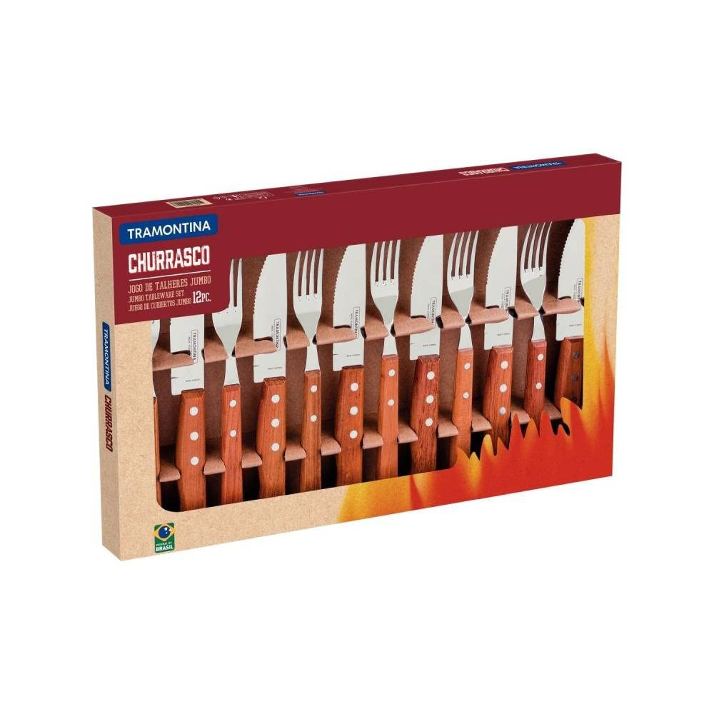 JOGO CHURRASCO INOX 12PC DYNAMIC | Amazon (BR)