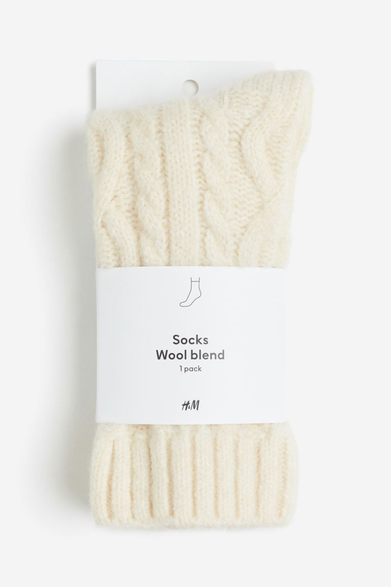 Calcetines en punto trenzado | H&M (FR, IT, ES, PT, BE)