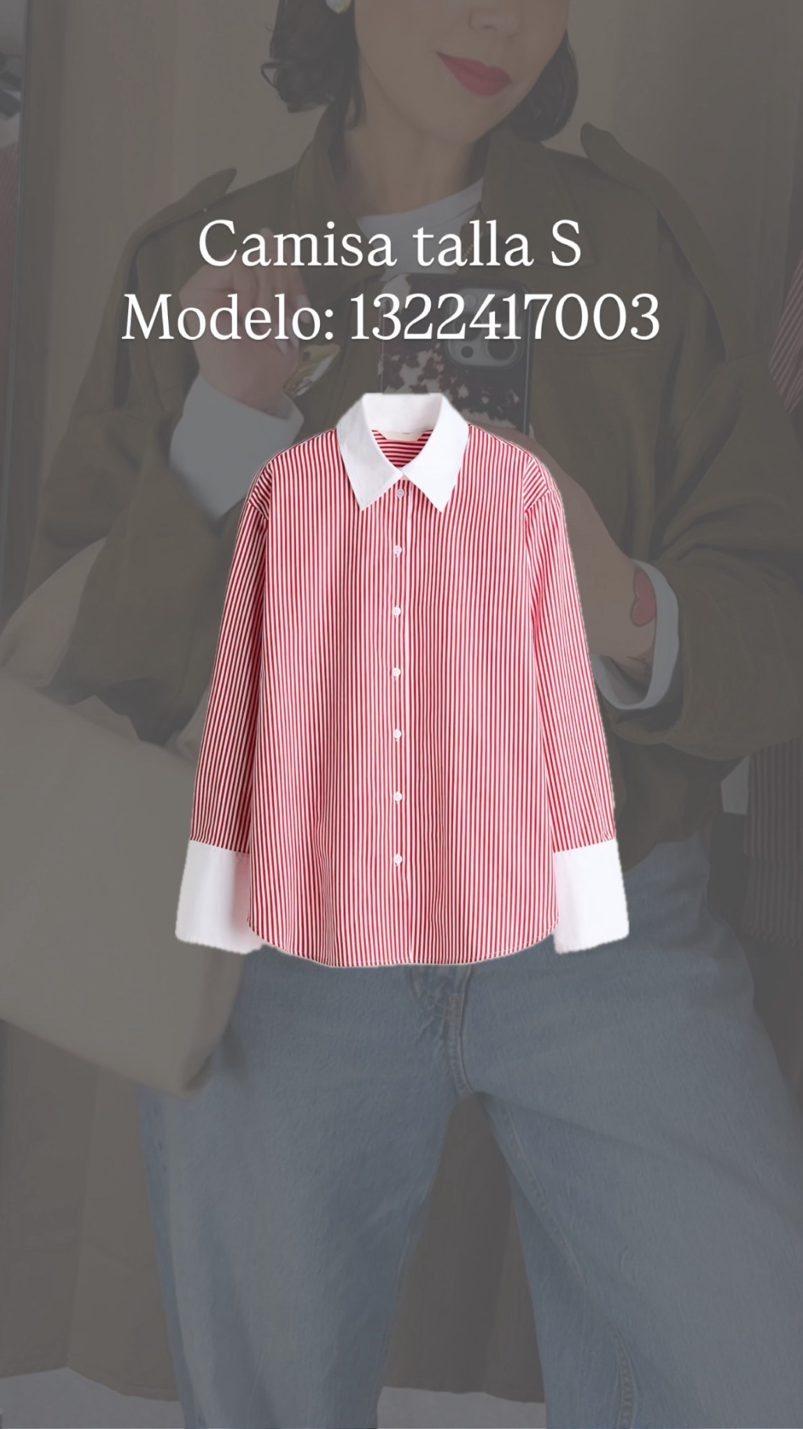 Camisa a rayas
Talla Small