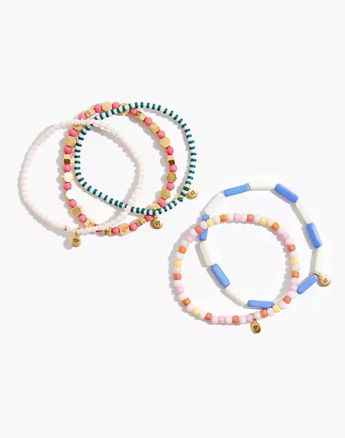 Five-Pack Beaded Stretch Bracelet Set | Madewell