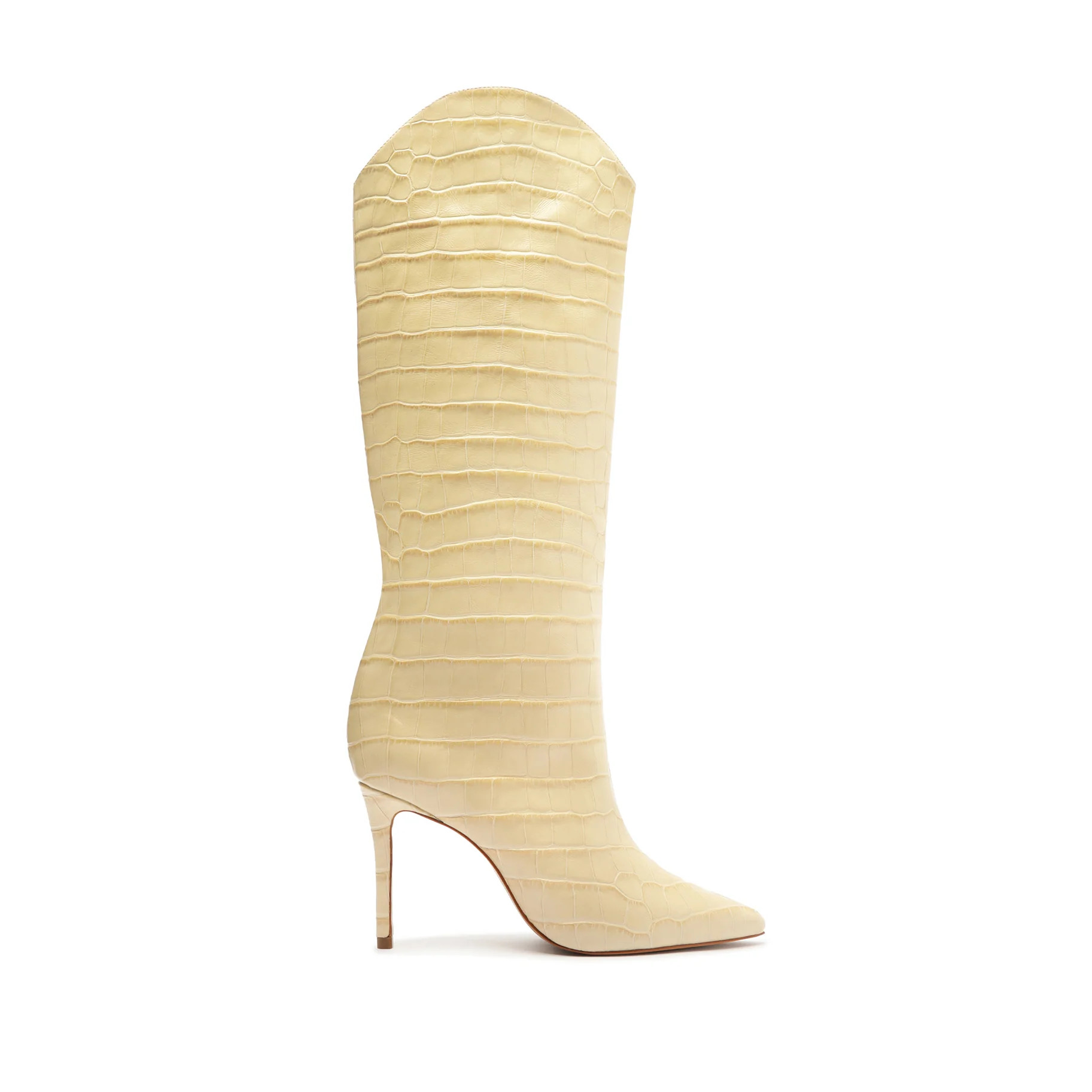 Maryana Wide Boot - Beige Knee-High Boots - Wide Fit, Stiletto Heel | SCHUTZ | Schutz Shoes (US)