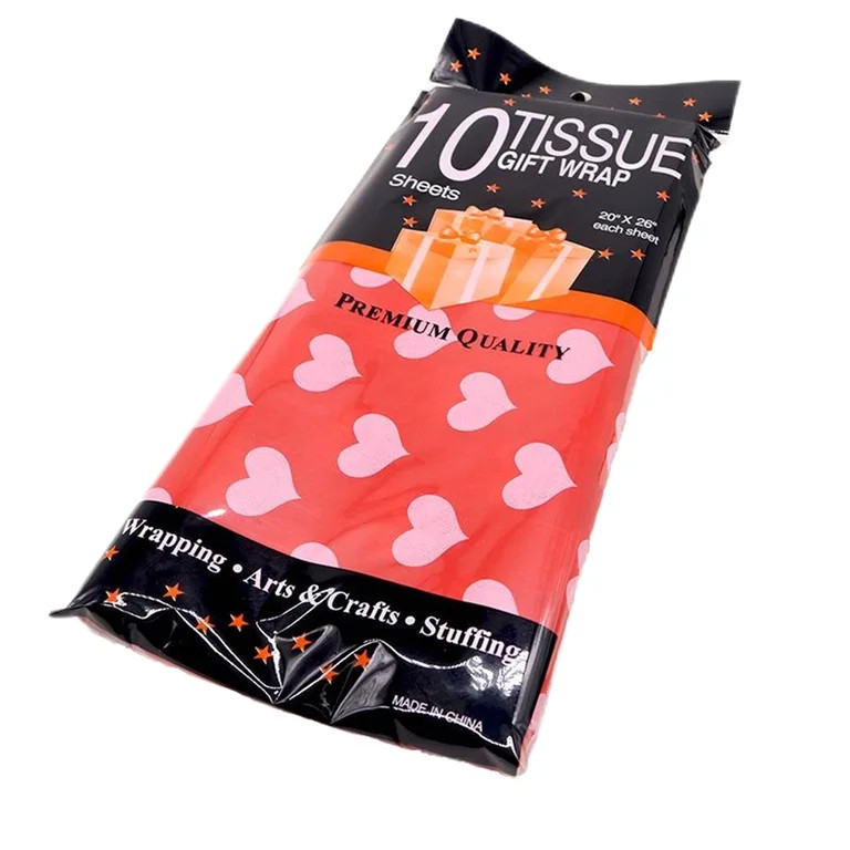 10 Sheets Valentine's Day Tissue Paper for DIY Handmade Craft Flowers, Gift Wrapping Wedding Part... | Walmart (US)
