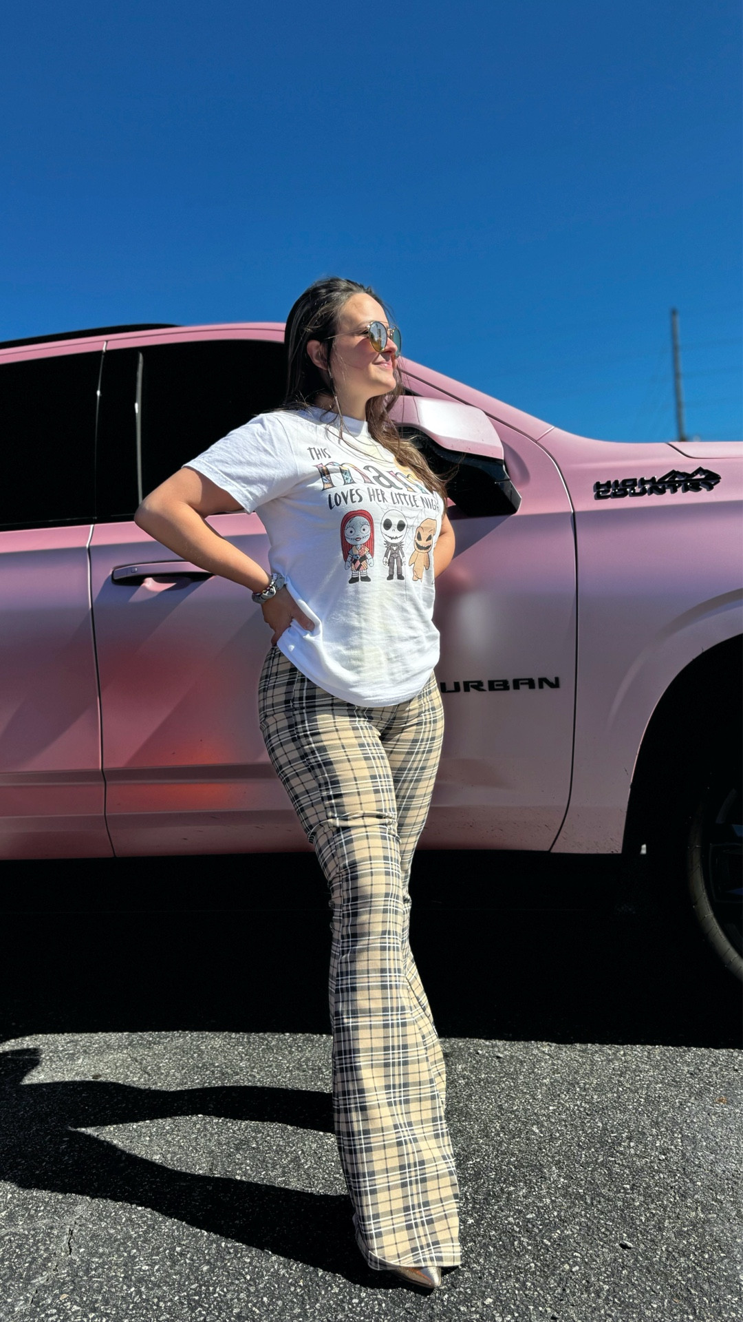 Couldn’t decide which car I wanted to match today, so I chose both.🤷🏻‍♀️🩷🌸🧡🎃😂 Hurry up and order this Spooky Flare Bundle in time for Halloween from Willow Boutique !👻 This zip up hoodie also sells out fast, get it while you can! These pants are sooo comfy and stretchy and the shirt is PERFECT!😆 I’m 5’0 for reference and the pant length is perfect with a pair of nice boots! Use ANAH-CGC for 20% off at checkout or follow this link: https://willowboutique.com/ANAH-CGC

#willowboutique #spookyseason #style #halloween #fashion

#LTKSeasonal #LTKPetite #LTKHalloween
