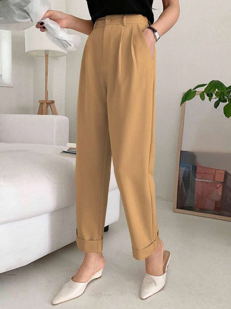 Pantalón culotte camel | SHEIN