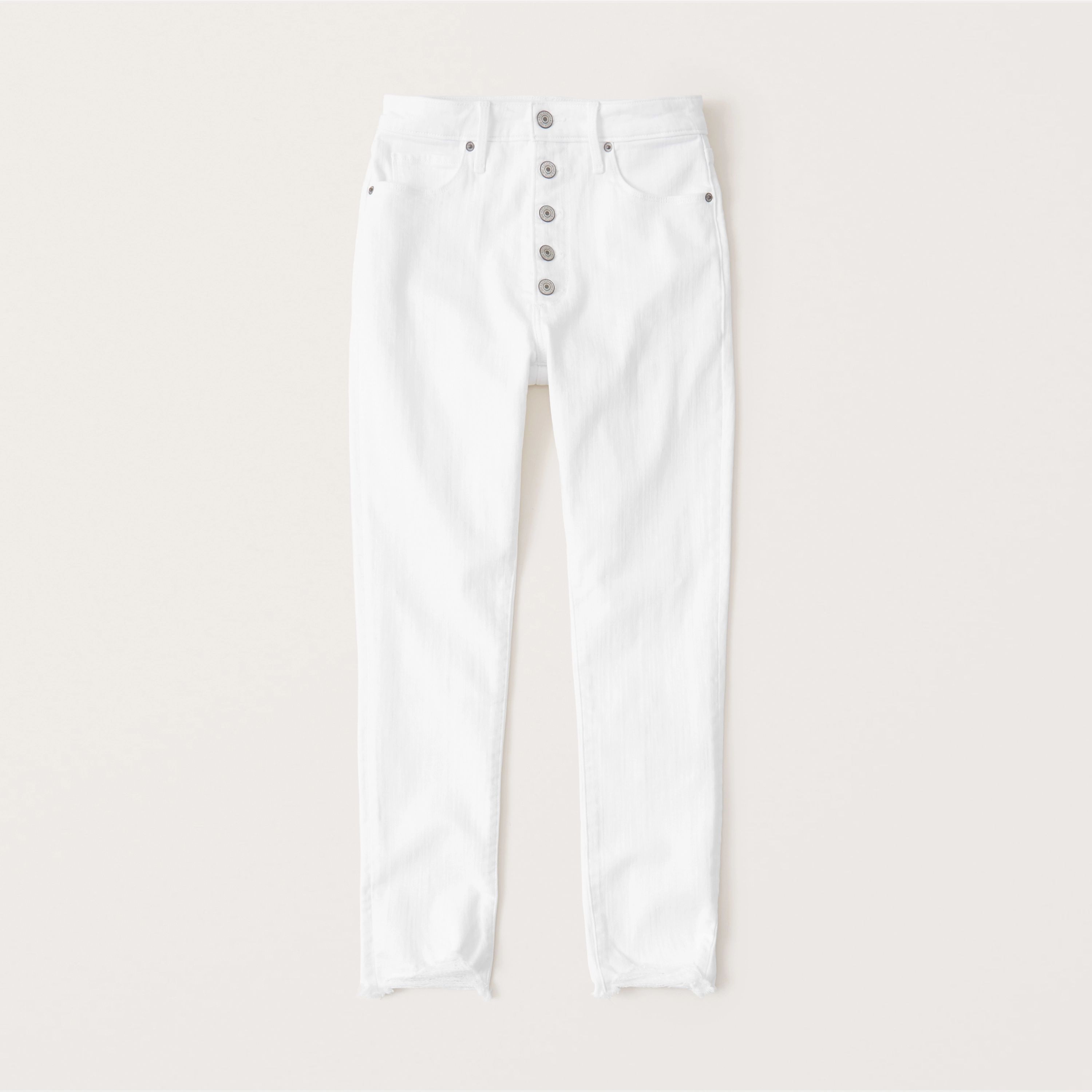 High Rise Super Skinny Ankle Jeans | Abercrombie & Fitch (US)