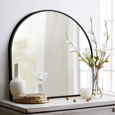 Dovelina Dulcea Arch Wall Mirror, Black | Ashley