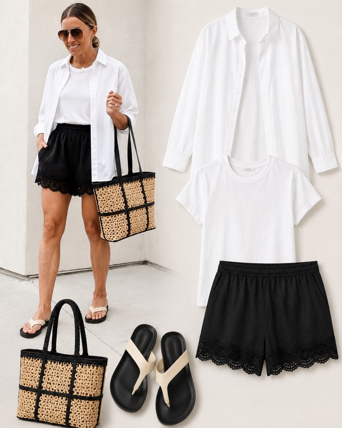 Silky lace shorts are a big summer trend this season! These come in several colors