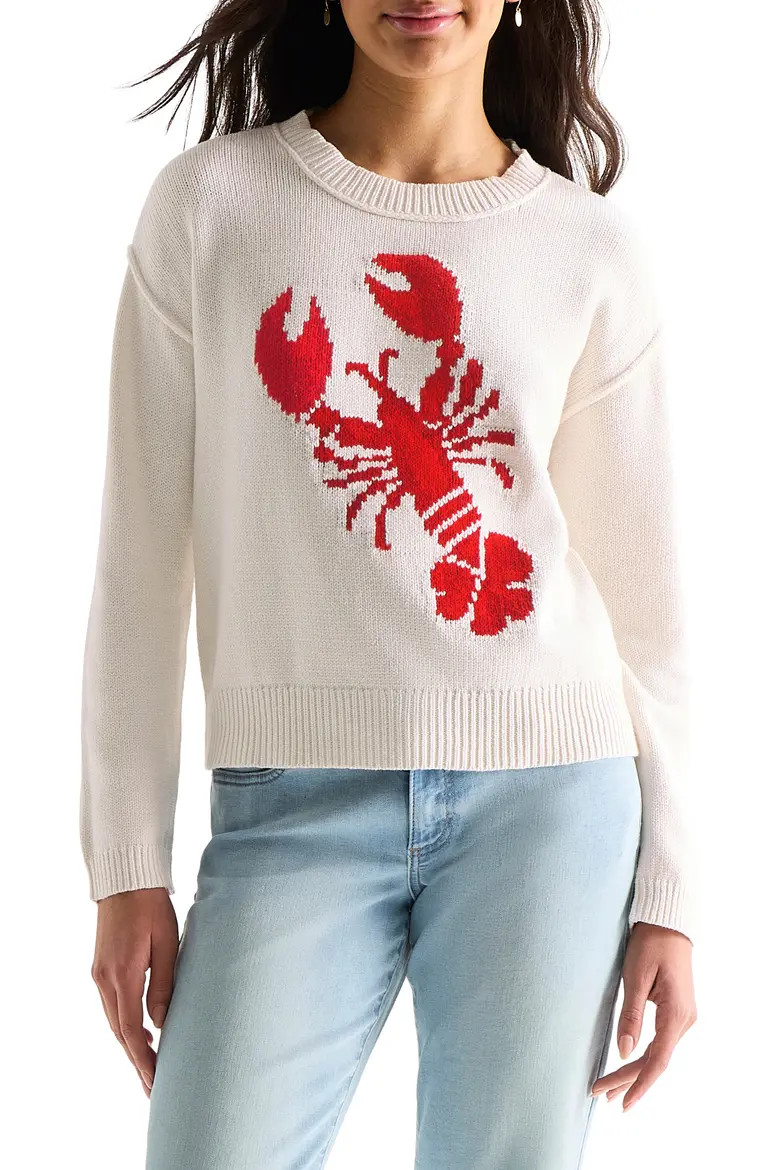 Lobster Intarsia Crewneck Sweater (Women) | Nordstromrack | Nordstrom Rack