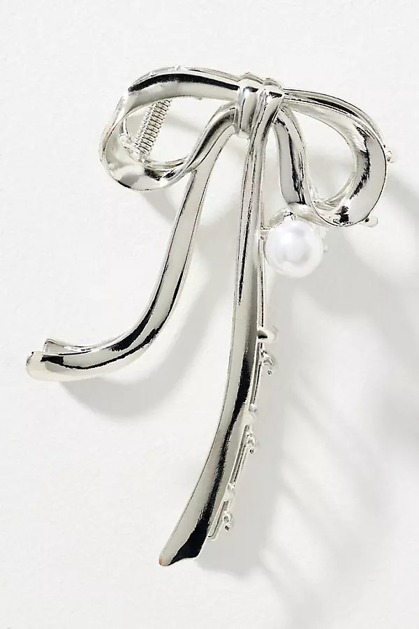 Metal Bow Hair Claw Clip | Anthropologie (US)