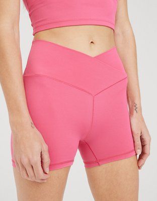 OFFLINE By Aerie Real Me High Waisted Crossover 3" Bike Short | Aerie