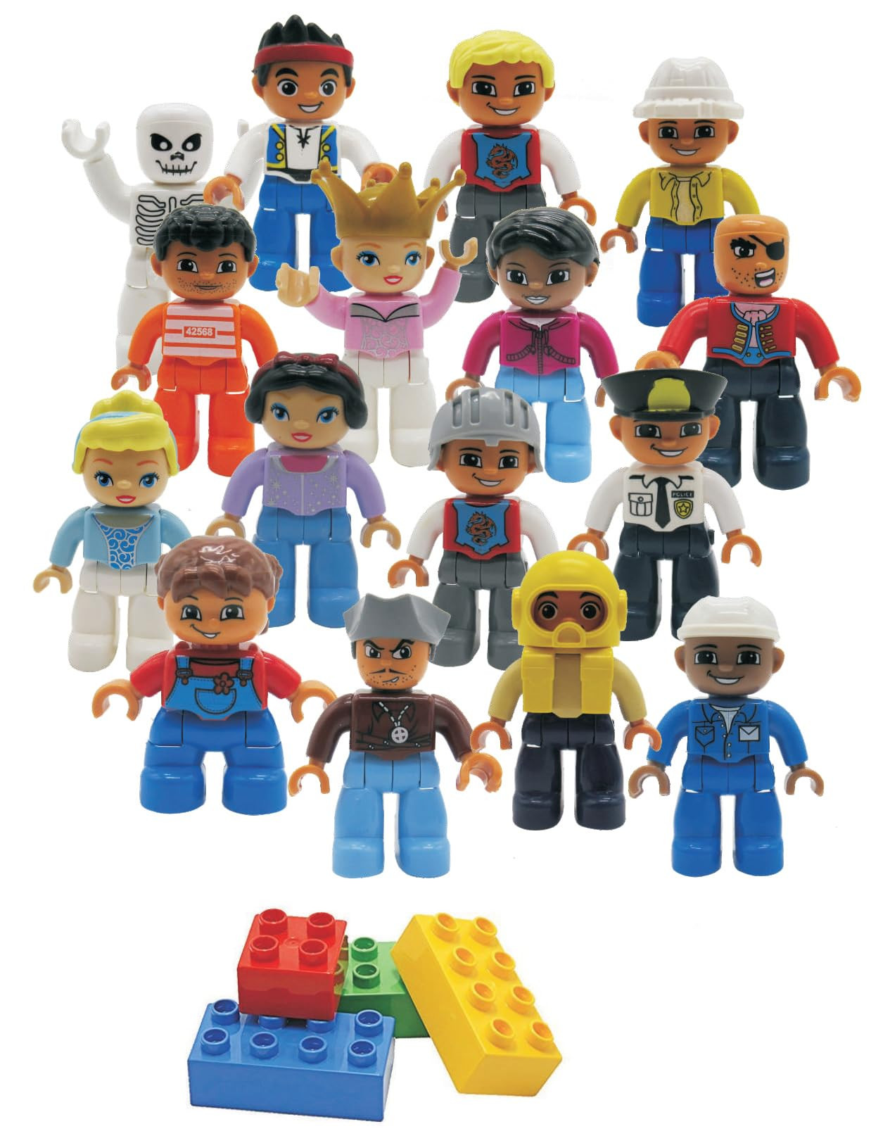 People Figures for Kids Building Blocks - Preschool Toys Building Blocks People Set for Kids - Co... | Amazon (US)