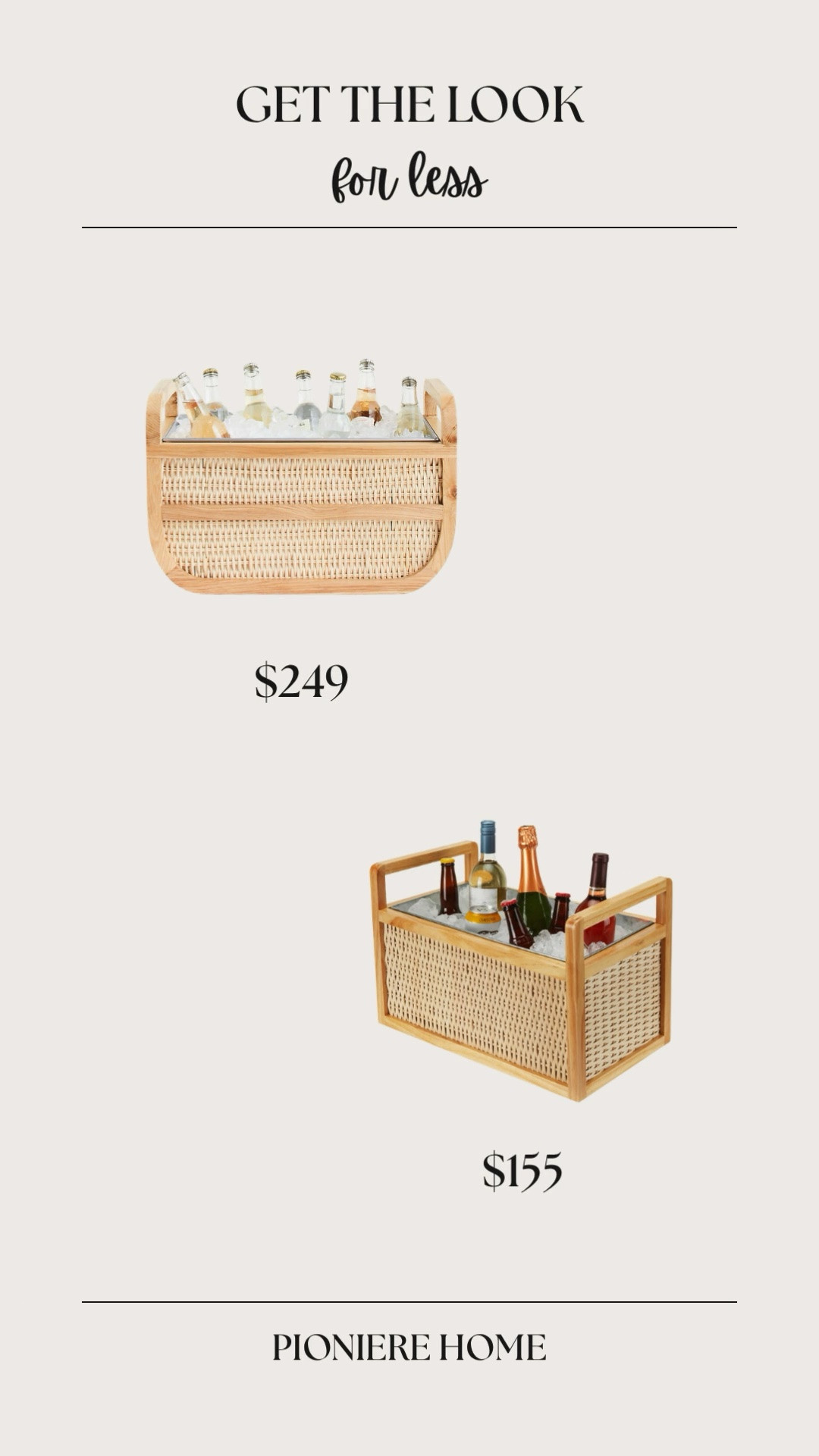 Get the look for less. Wood and rattan beverage tub, outdoor entertaining, crate & barrel dupe

#LTKSeasonal #LTKHome #LTKSaleAlert