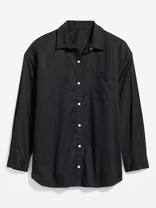 Oversized Button-Down Boyfriend Shirt | Old Navy (US)