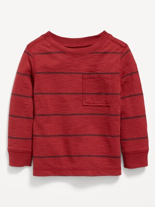 Long-Sleeve Thick-Knit Pocket T-Shirt for Toddler Boys | Old Navy (US)