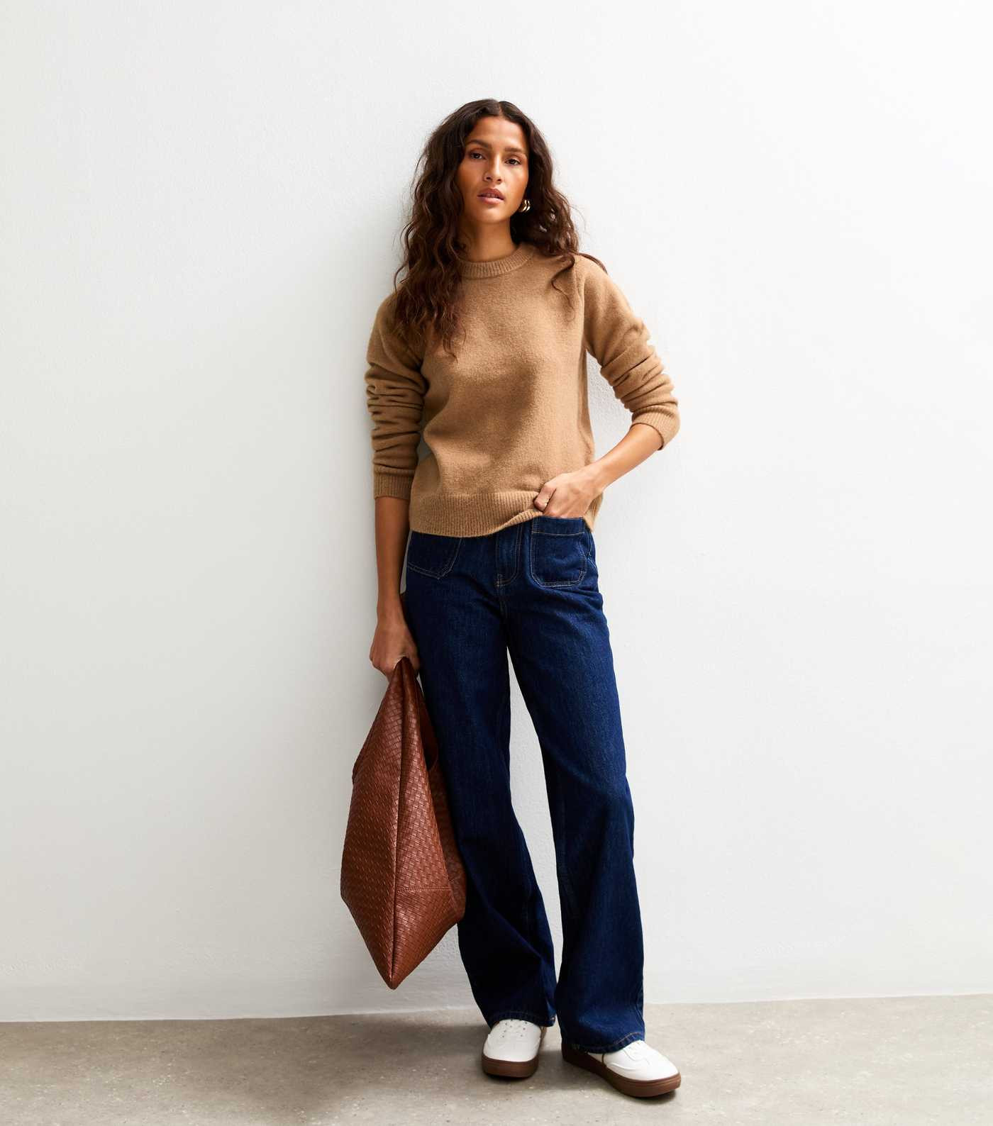Camel Crew Neck Jumper | New Look | New Look (UK)