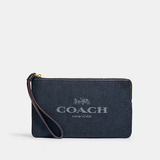 Large Corner Zip With Coach | Coach Outlet
