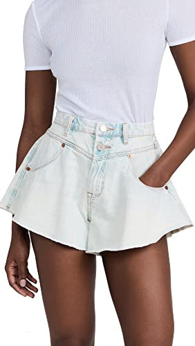 [BLANKNYC] Women's Piano Solo Shorts, Piano Solo, Blue, 30 | Amazon (US)