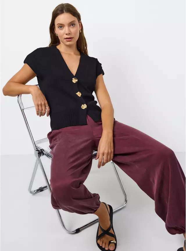 Buy Black V Neck Cardigan L | Cardigans | Tu | Tu Clothing