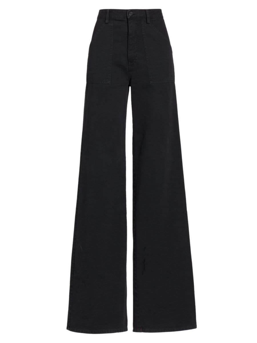 Quentin High-Waisted Canvas Pants | Saks Fifth Avenue