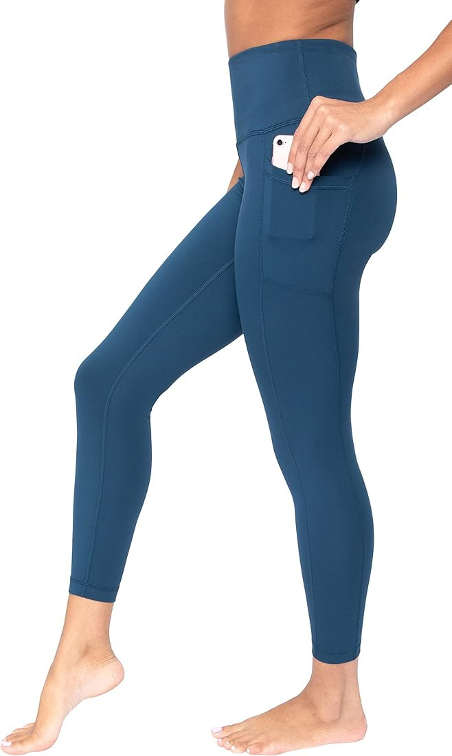 High Waist Ultra Soft 7/8 Ankle Length Leggings with Pockets for Women | Amazon (US)