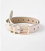 Grommet Double Metal Keeper Suede Belt | LOFT