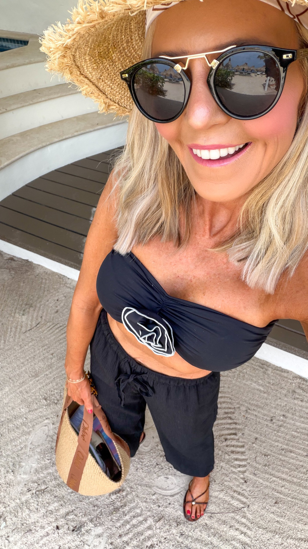 neutral lovers this swim look is for you! @Beach2Ocean swim (XS in each) and @loft pants (XXSP) •

#LTKootd #LTKgrwm #LTKSwim