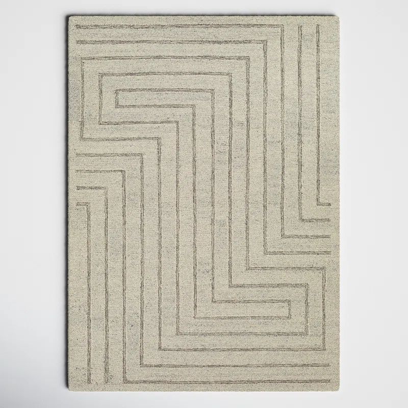 Rafferty Handmade Wool Gray/Taupe Rug | Wayfair North America