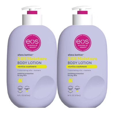 eos 2 Pack/16fl oz Each Shea Better Moisture Body Lotion - Vanilla Cashmere | Target