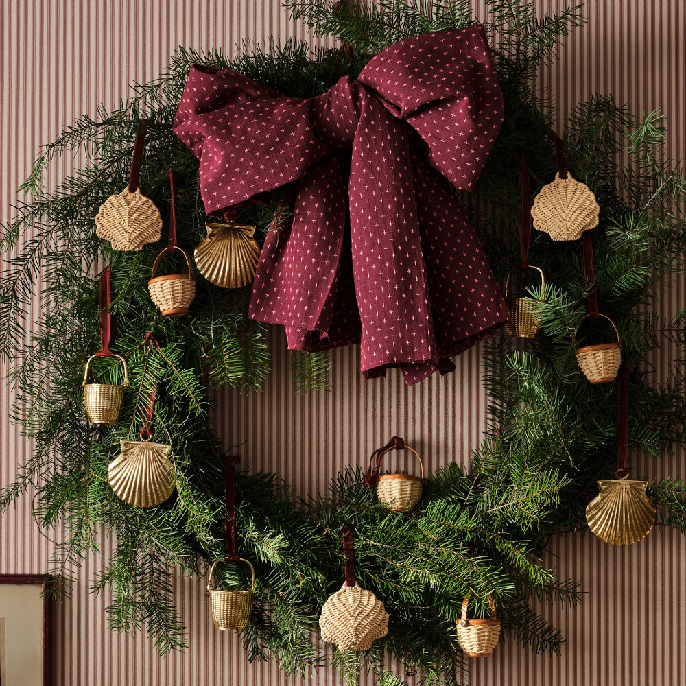 Hill House x Williams Sonoma Home Brass Ornaments, Set of 4 | Williams-Sonoma