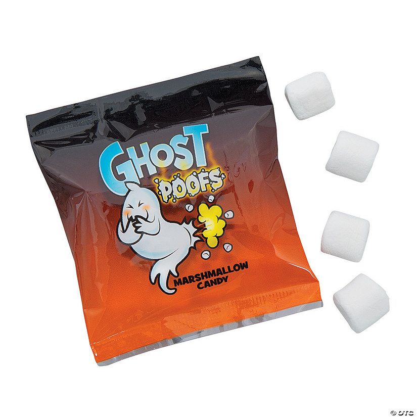 Ghost Poofs Marshmallow Treat Packs - 54 Pc. | Oriental Trading Company
