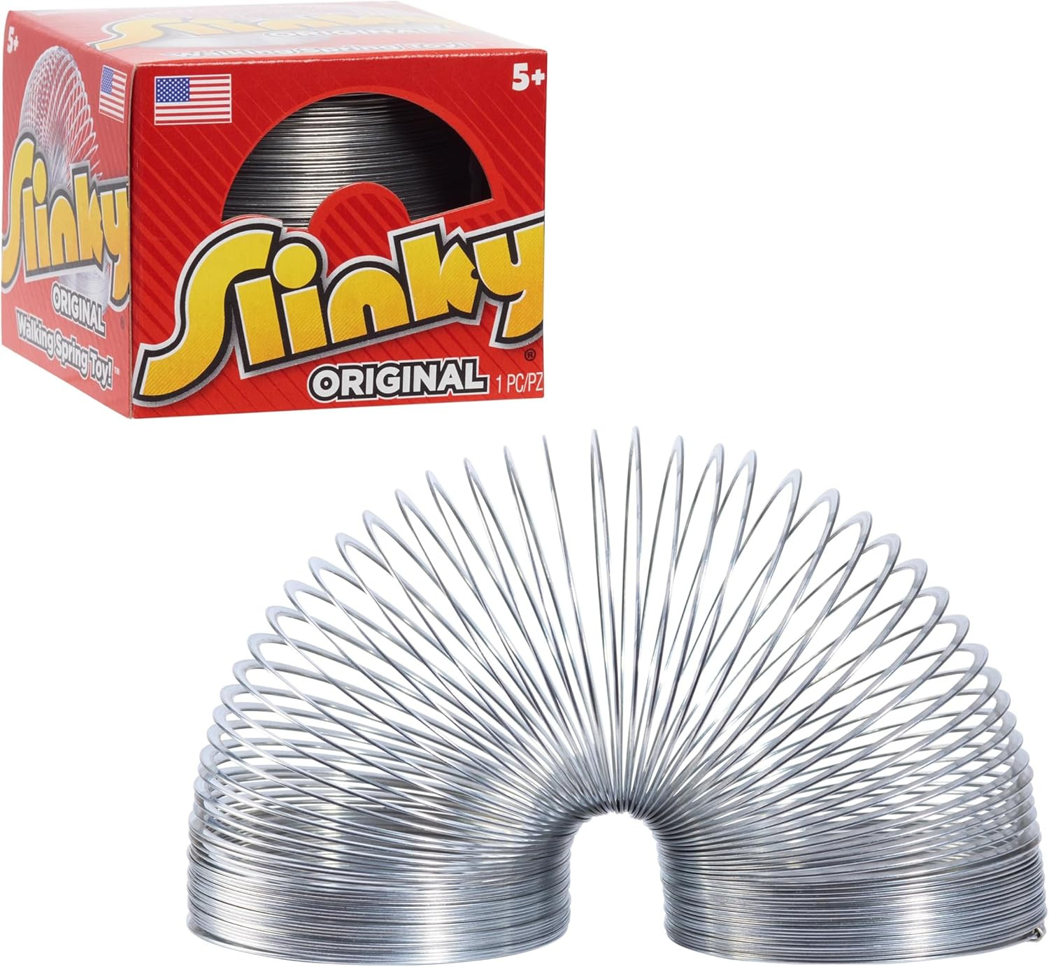 The Original Slinky Walking Spring Toy, 2.75-inch Diameter Metal Slinky, Fidget Toys | Amazon (US)