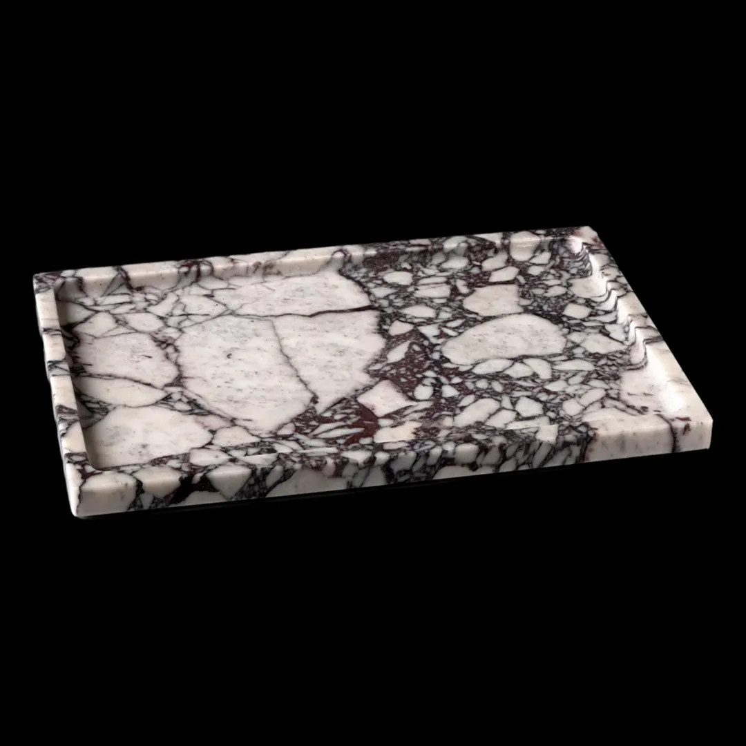 Calacatta Viola Marble Tray \u2013 12"x8" Luxury Vanity Tray, Marble Bathroom Tray, Jewelry Organ... | Etsy (Global)