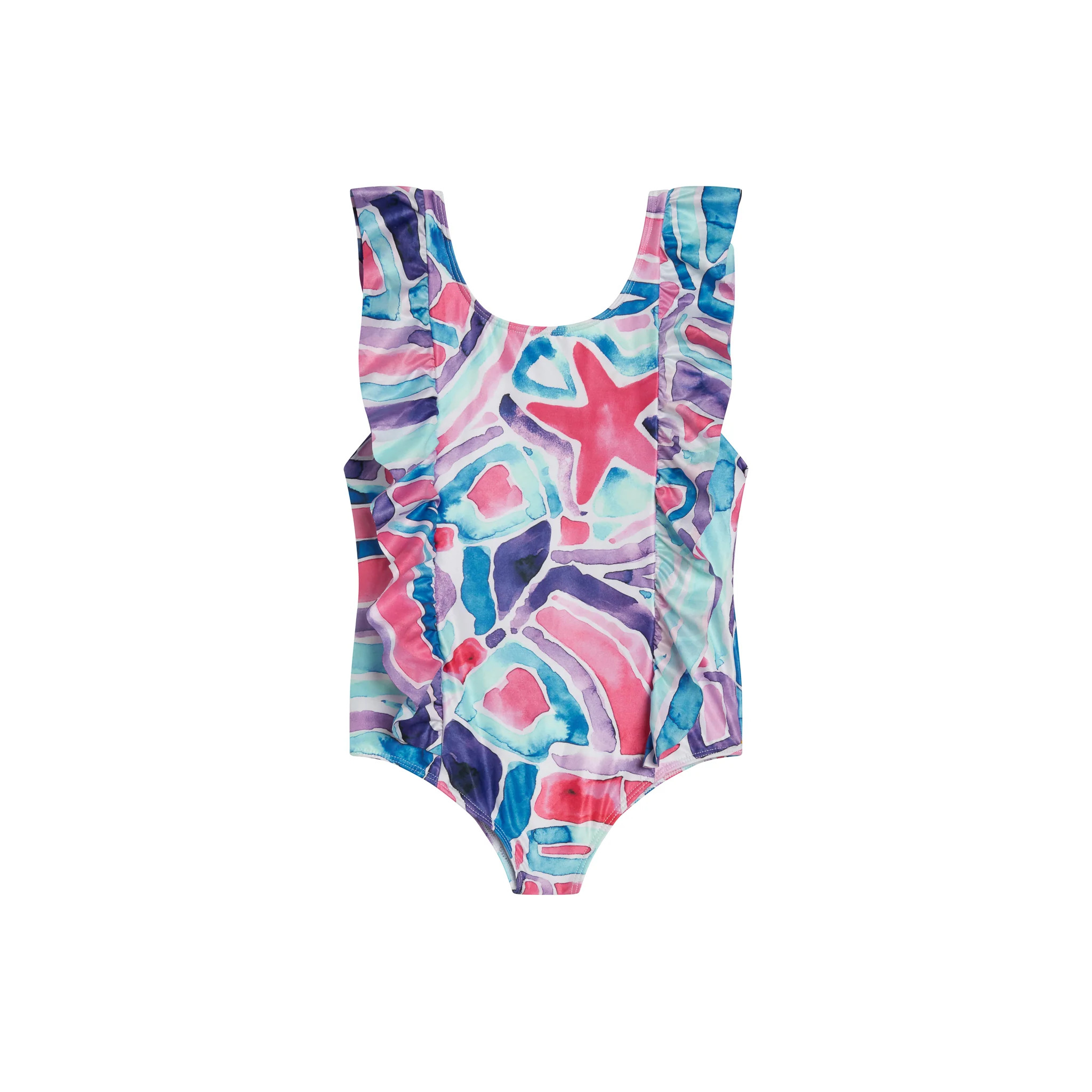 The Waikiki - Infant, Toddler & Girls Ruffle One Piece UPF 50+ | Kenny Flowers