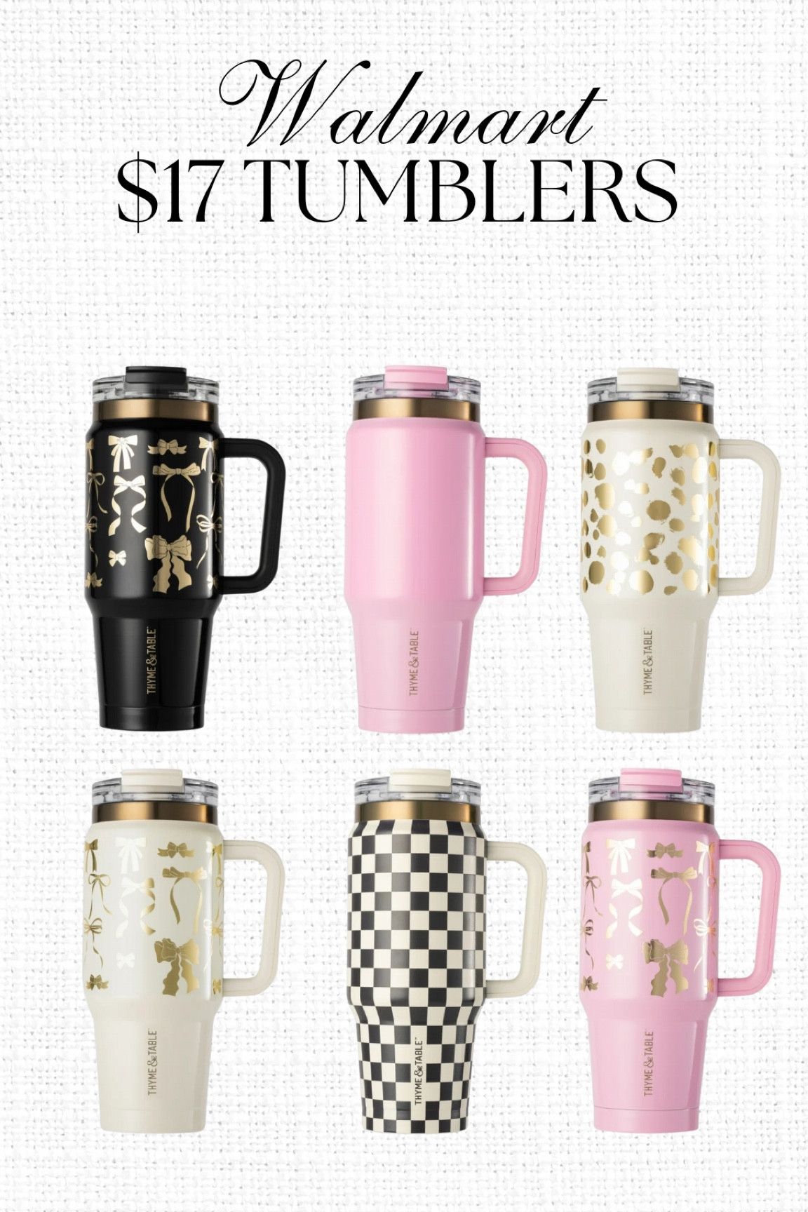 how CUTE are these $17 tumblers from walmart?! would make cuteeee christmas gifts for teachers or white elephant gifts! 

#LTKHoliday #LTKGiftGuide #LTKFindsUnder50