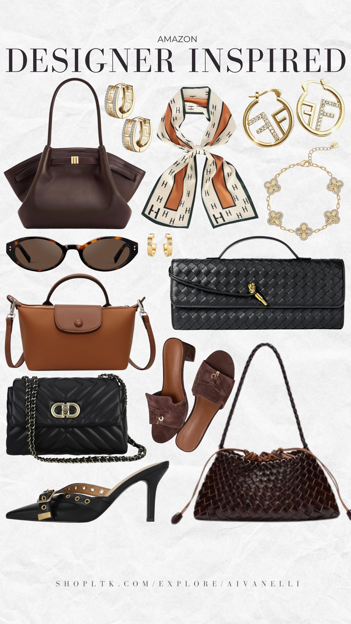 Amazon designer inspired accessories

fall handbags
suede shoulder bags
chunky knit scarves
plaid blanket scarves
gold statement earrings
layered gold necklaces
leather belts
oversized sunglasses
wool fedora hats
cozy crew socks

#LTKSeasonal #LTKootd #LTKSaleAlert