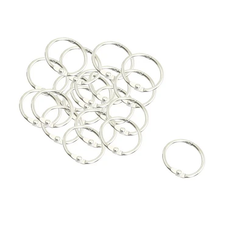 Loose Leaf Binder Rings 1 Inch (20 Pack), Scrapbook Binder Rings, Office Book Rings, Keychain Key... | Walmart (US)
