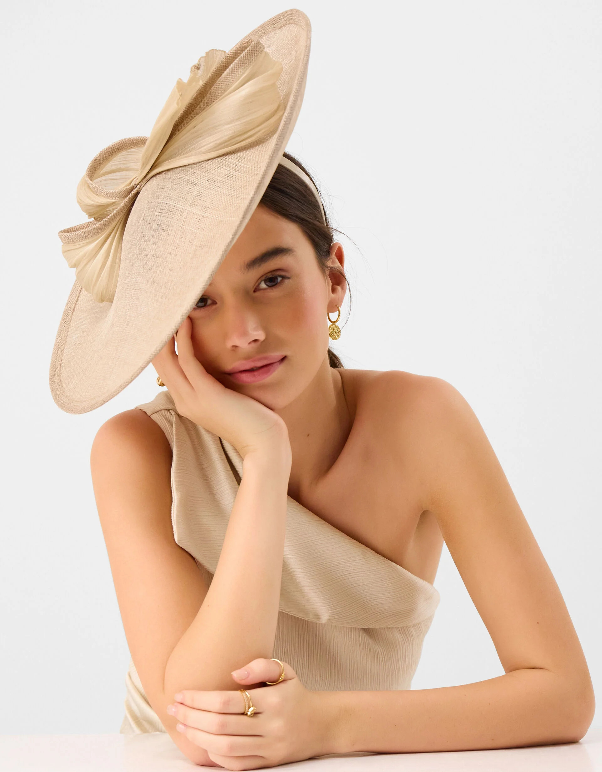 Bow Disc Fascinator Natural | Accessorize (Global)